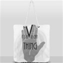 Vulcan Thing Full Print Rope Handle Tote (Large) View1