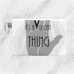 Vulcan Thing Canvas Cosmetic Bag (large) by Howtobead