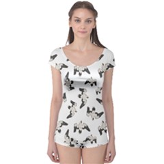 Birds Pattern Photo Collage Boyleg Leotard  by dflcprints