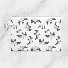 Birds Pattern Photo Collage Canvas Cosmetic Bag (large) by dflcprints