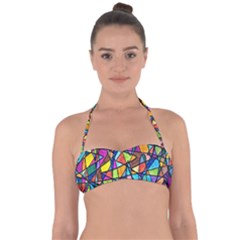 Pattern-13 Halter Bandeau Bikini Top by ArtworkByPatrick