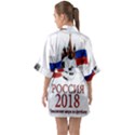 Russia Football World Cup Quarter Sleeve Kimono Robe View2