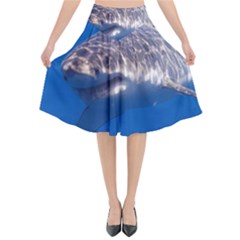 Great White Shark 5 Flared Midi Skirt by trendistuff