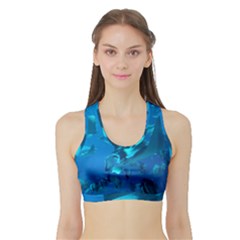 Manta Ray 2 Sports Bra With Border by trendistuff