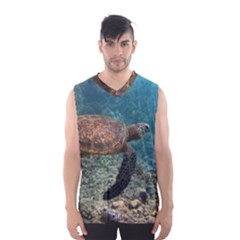 Sea Turtle 3 Men s Basketball Tank Top by trendistuff
