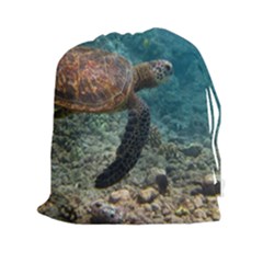 Sea Turtle 3 Drawstring Pouches (xxl) by trendistuff