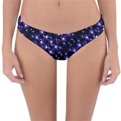 Dark Galaxy Stripes Pattern Reversible Hipster Bikini Bottoms by dflcprints
