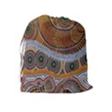 Aboriginal Traditional Pattern Drawstring Pouches (Extra Large) View2