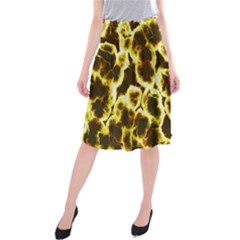 Abstract Pattern Midi Beach Skirt by Sapixe