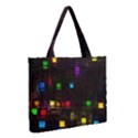 Abstract 3d Cg Digital Art Colors Cubes Square Shapes Pattern Dark Medium Tote Bag View2