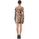 Animal Fabric Patterns Off Shoulder Top with Skirt Set View2