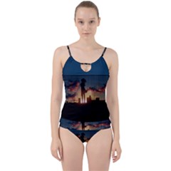 Art Sunset Anime Afternoon Cut Out Top Tankini Set by Sapixe