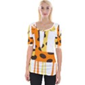 Giraffe Africa Safari Wildlife Wide Neckline Tee View1