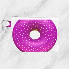 Donut Transparent Clip Art Canvas Cosmetic Bag (medium) by Sapixe