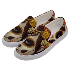 Fantasy Girl Art Men s Canvas Slip Ons by Sapixe