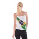 Flag Of Brazil Spaghetti Strap Top View2