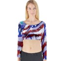 Flag Usa United States Of America Images Independence Day Long Sleeve Crop Top View1