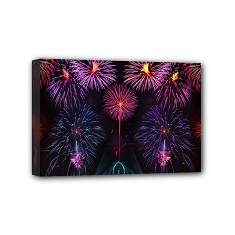 Happy New Year New Years Eve Fireworks In Australia Mini Canvas 6  X 4  by Sapixe