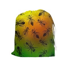 Insect Pattern Drawstring Pouches (extra Large) by Sapixe