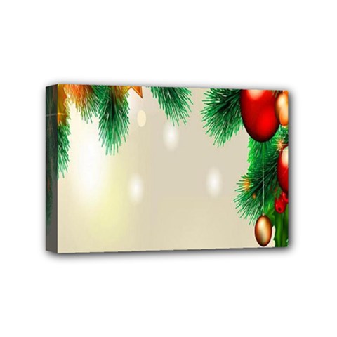 Ornament Christmast Pattern Mini Canvas 6  X 4  by Sapixe