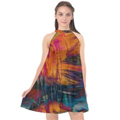 Whirl Halter Neckline Chiffon Dress  by stephenlinhart