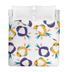 Pattern Circular Birds Duvet Cover Double Side (full/ Double Size) by Sapixe