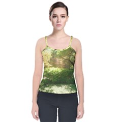 Highland Park 19 Velvet Spaghetti Strap Top by bestdesignintheworld