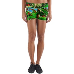Coral Tree 2 Yoga Shorts by bestdesignintheworld