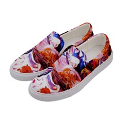 Cabin In The Mountain 2 Women s Canvas Slip Ons by bestdesignintheworld