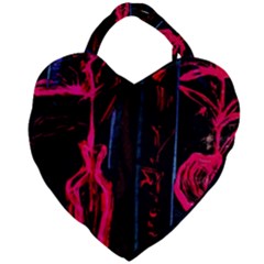 Calligraphy Giant Heart Shaped Tote by bestdesignintheworld
