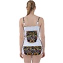 Tattoo Art Print Traditional Artwork Lighthouse Wave Tie Front Two Piece Tankini View2