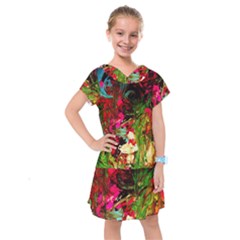 Sunset At The Footage Of Fudjiyama Kids  Drop Waist Dress by bestdesignintheworld