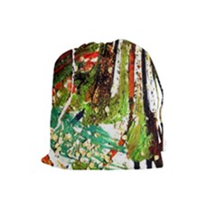 April -    Birds Of Paradise Drawstring Pouches (large)  by bestdesignintheworld