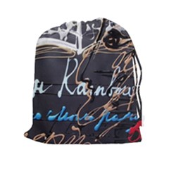 Dscf1638 - Written Poems Drawstring Pouches (xxl) by bestdesignintheworld