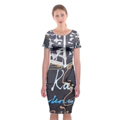 Dscf1638 - Written Poems Classic Short Sleeve Midi Dress by bestdesignintheworld