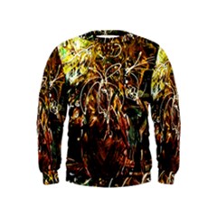 Dscf3438 - Golden Flowers In Ceramics Kids  Sweatshirt by bestdesignintheworld