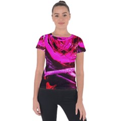 Calligraphy 2 Short Sleeve Sports Top  by bestdesignintheworld