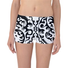 Ying Yang Tattoo Reversible Boyleg Bikini Bottoms by Sapixe