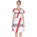 2000px No Racism Svg Short Sleeve Bardot Dress View1