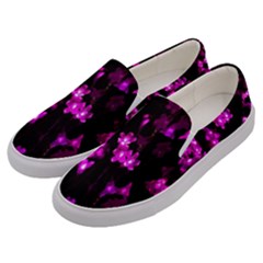 Abstract Background Purple Bright Men s Canvas Slip Ons by Sapixe