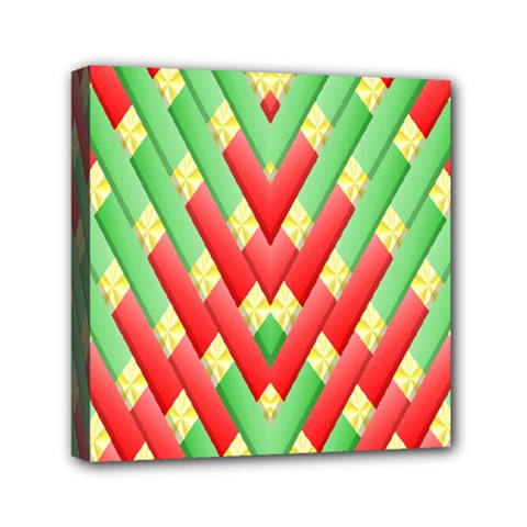Christmas Geometric 3d Design Canvas Travel Bag by Sapixe