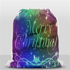 Christmas Greeting Card Frame Drawstring Bag (small) by Sapixe