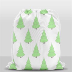 Background Christmas Christmas Tree Drawstring Bag (small) by Sapixe