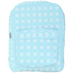 Snowflakes Paper Christmas Paper Full Print Backpack by Sapixe