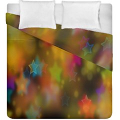 Star Background Texture Pattern Duvet Cover Double Side (king Size) by Sapixe