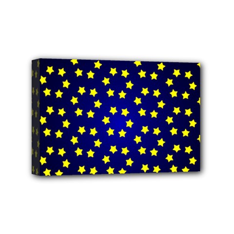 Star Christmas Red Yellow Mini Canvas 6  X 4  by Sapixe