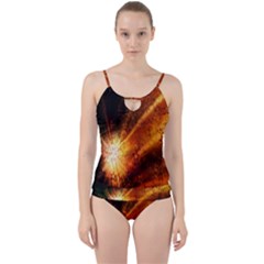 Star Sky Graphic Night Background Cut Out Top Tankini Set by Sapixe