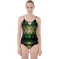 Fractal Art Digital Art Cut Out Top Tankini Set by Sapixe
