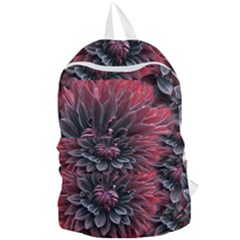 Flower Fractals Pattern Design Creative Foldable Lightweight Backpack by Sapixe
