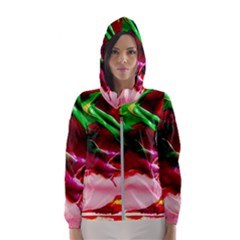 Red Cross 4 Hooded Wind Breaker (women) by bestdesignintheworld